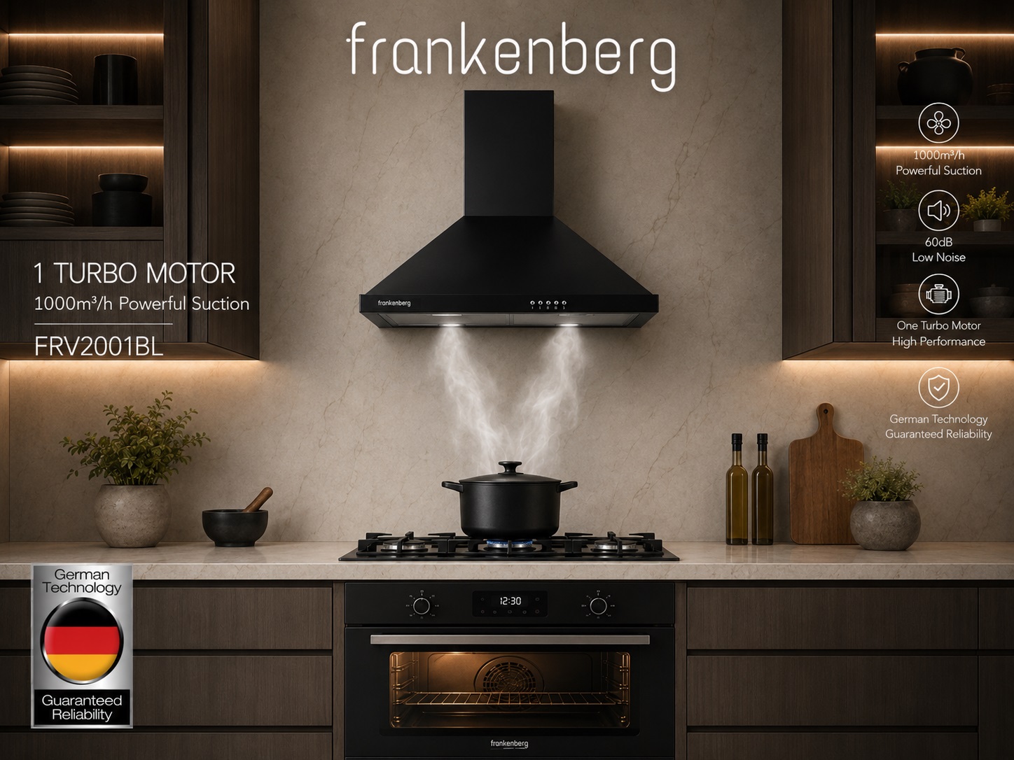 Օդաքարշ պահարան (Вытяжка) Frankenberg FRV2001BL Megashopping