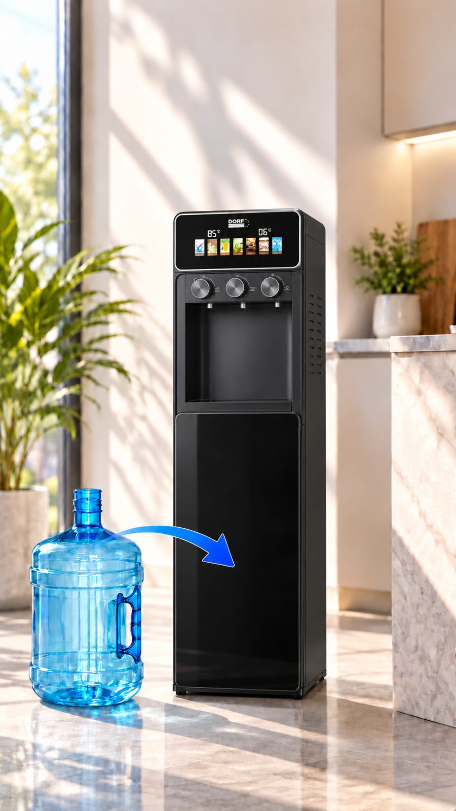 Ջրի դիսպենսեր/քուլեր (Диспенсер для воды) DORF DF-8059 Black Megashopping