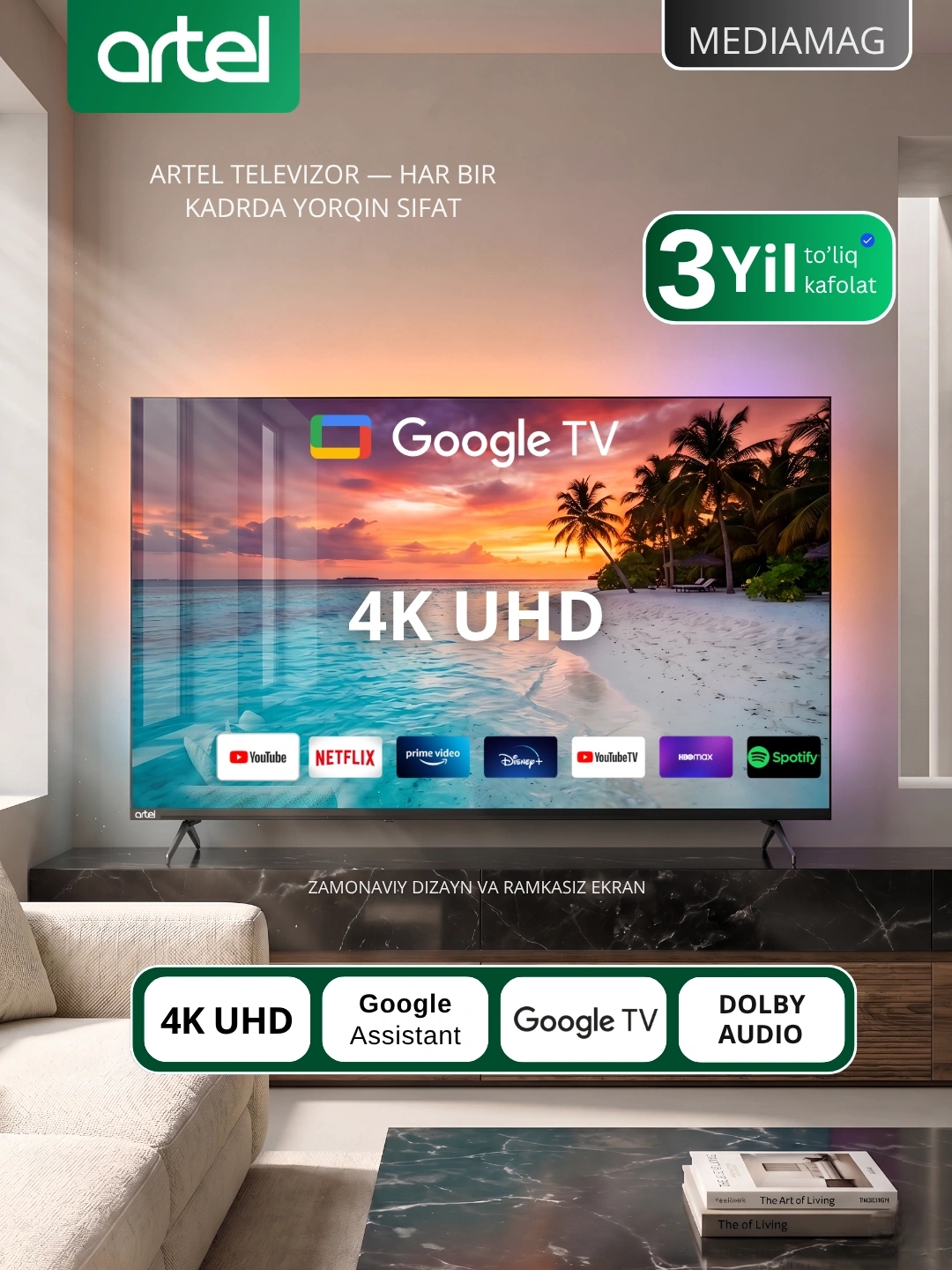 Հեռուստացույց (Телевизор) ARTEL A55PUCH010 Megashopping