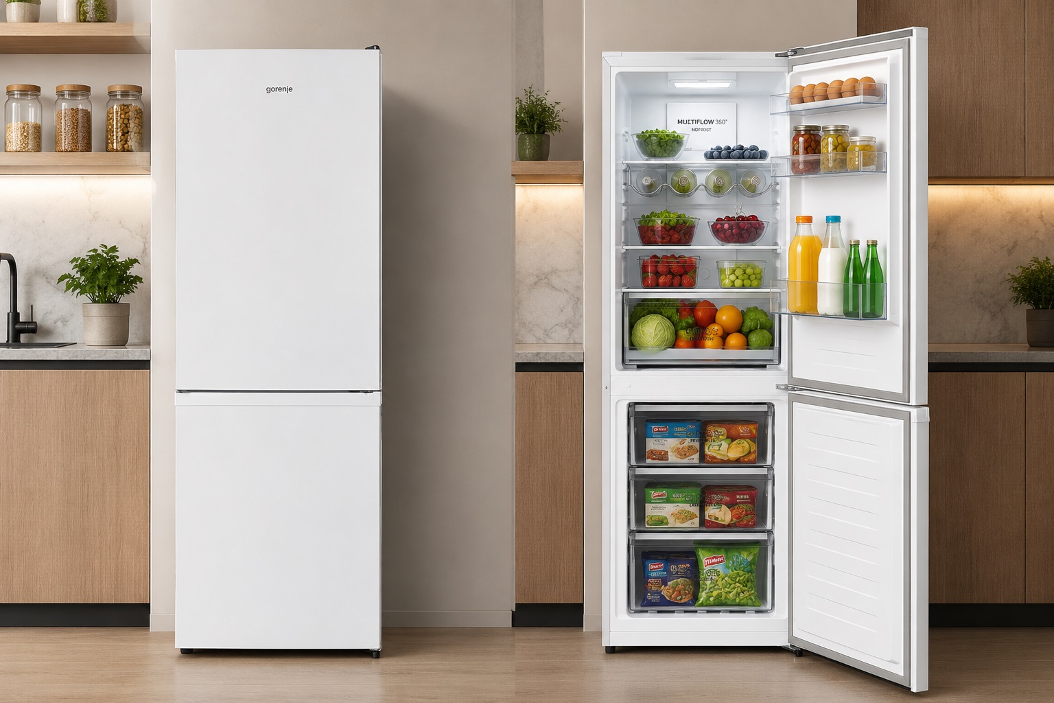 Սառնարան (холодильник) GORENJE NRK6181PW4 Megashopping