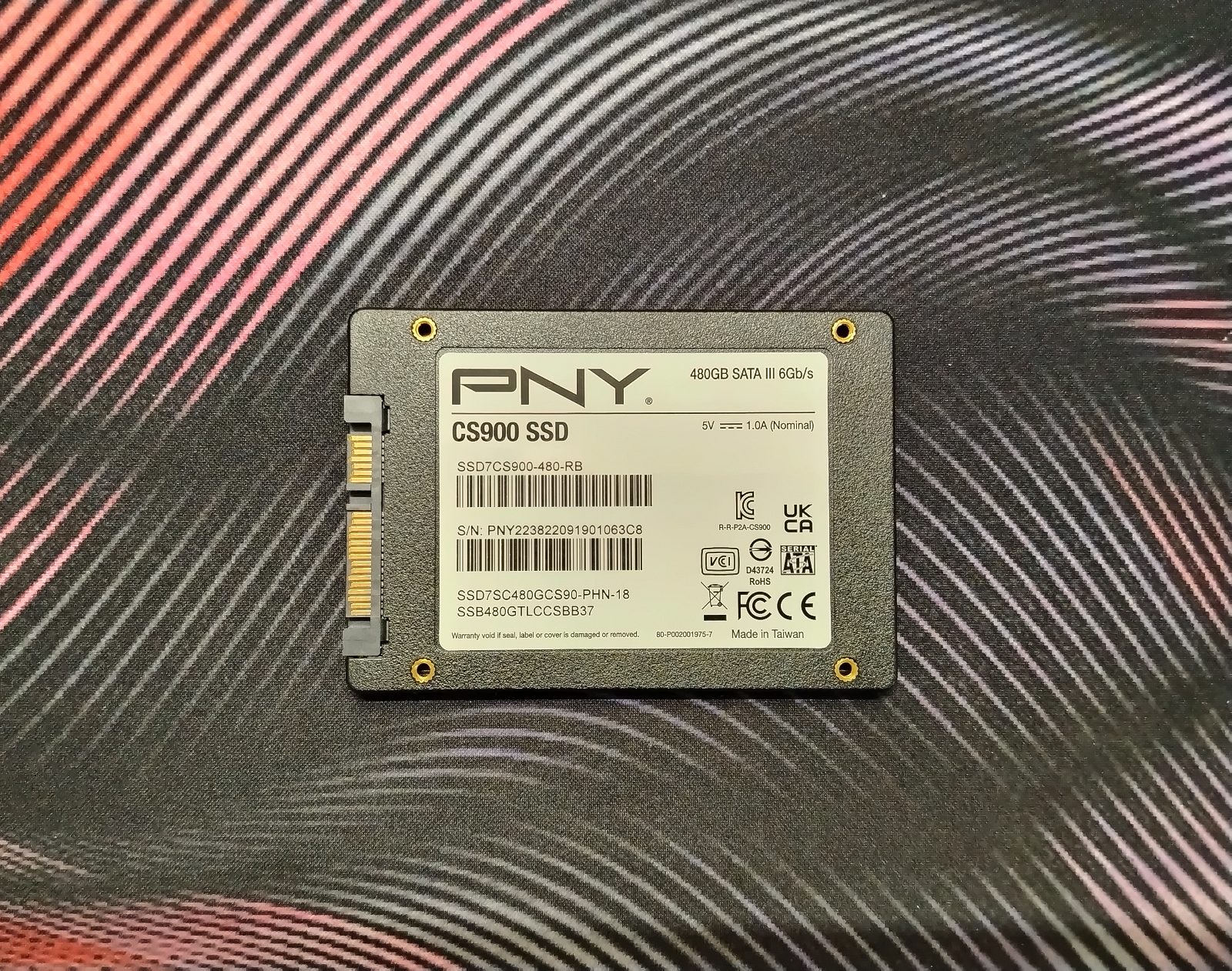 Ssd Pny CS900 480GB Model-SSD7CS900-480-RB