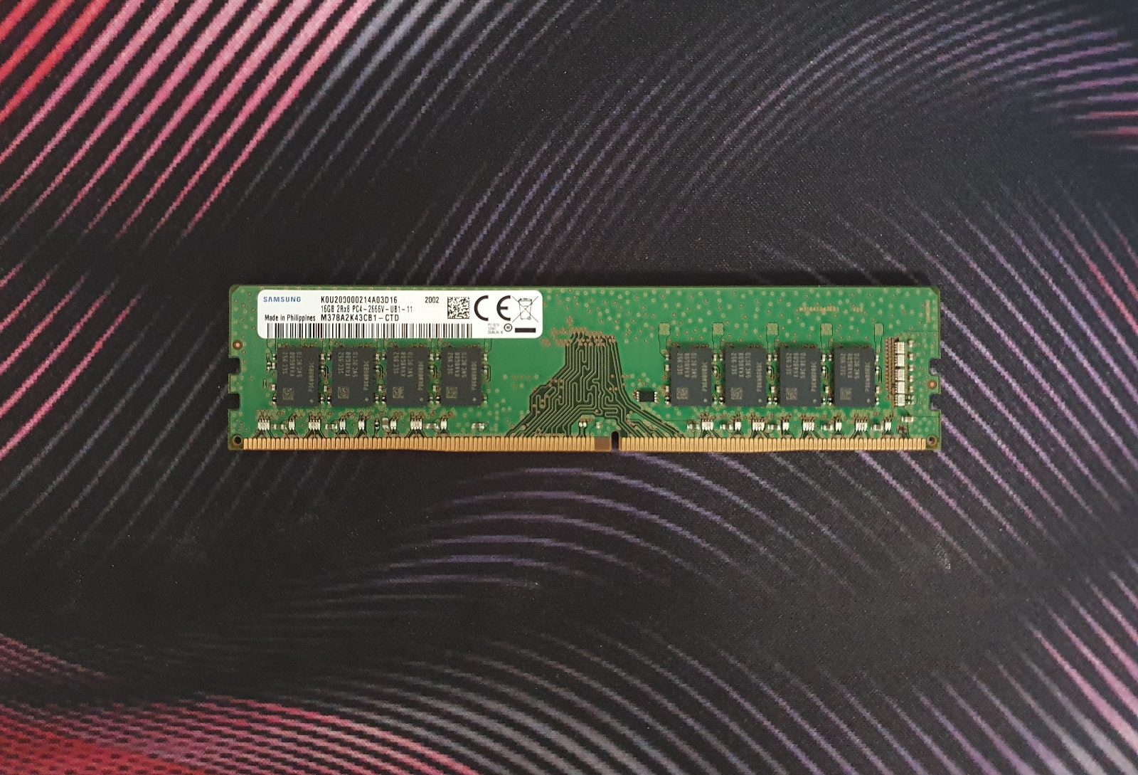 Samsung 16GB 2666MHz DDR4 RAM Desktop Memory Model-M378A2K43CB1-C TD