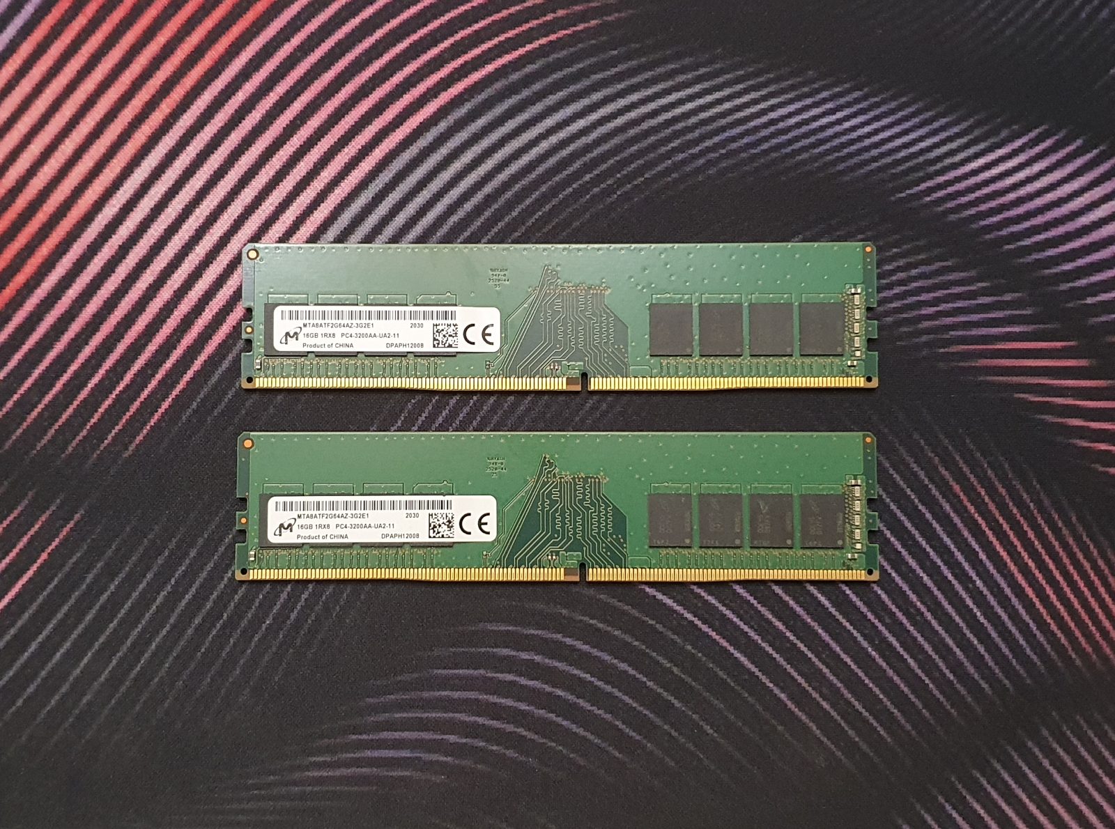 Micron 16GB 3200MHz DDR4 RAM Desktop Model-MTA8ATF2G64AZ- 3G2E1