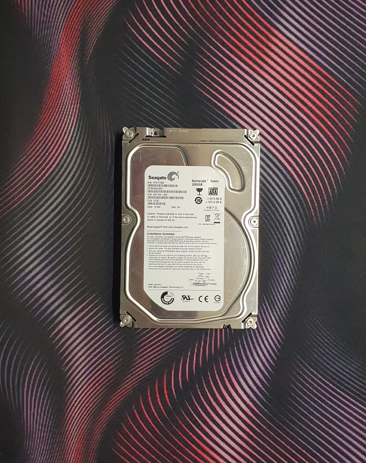 HDD Seagate Barracuda 2TB SATA 6Gb/s 5900RPM Model-ST2000DL003
