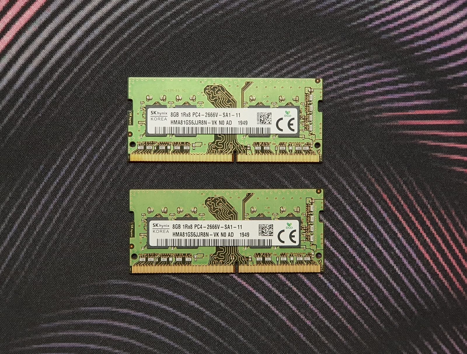 Ram DDR4 SK Hynix 8GB 2666V Model-HMA81GS6JJR8N-VK-NO-AD SO-dimm 2666mhz