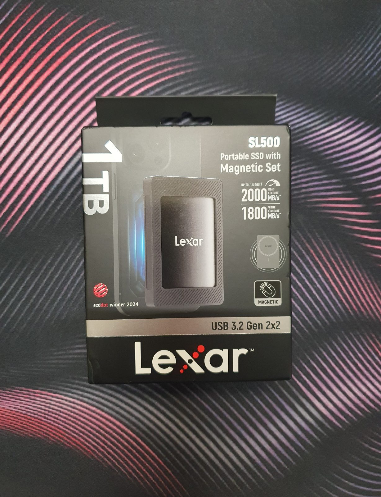 SSD Lexar 1TB SL500 External SSD, 2000Mb/s-1800MB/s USB 3.2 Gen 2x2