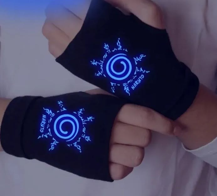 Naruto ձեռնոց մթության մեջ վառվող